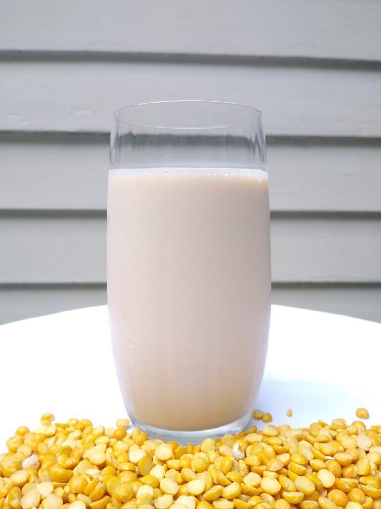 Pea protein milk, like Ripple has a slightly yellow tint, due to being made from yellow split peas.