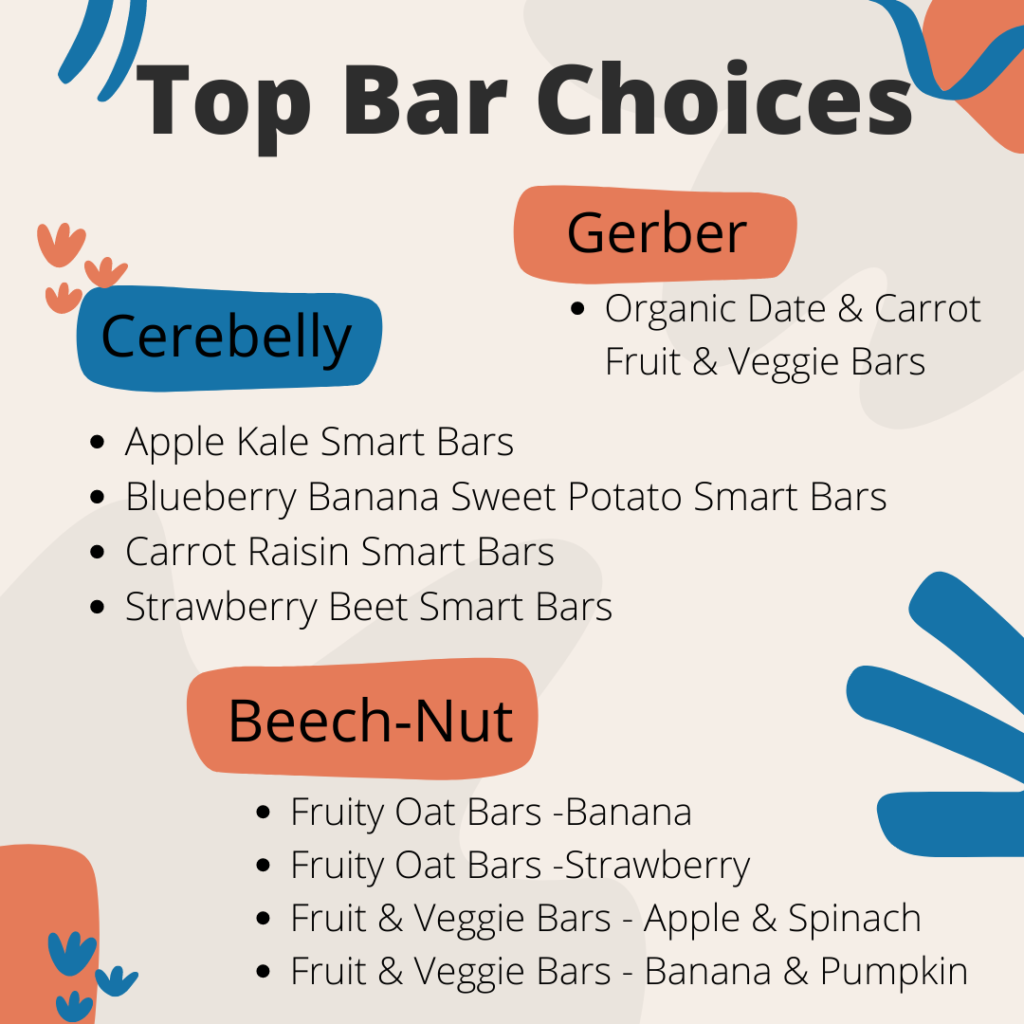Top Snack Bar Choices for Toddlers - Cerebelly Smart Bars, Gerber & Beach-Nut